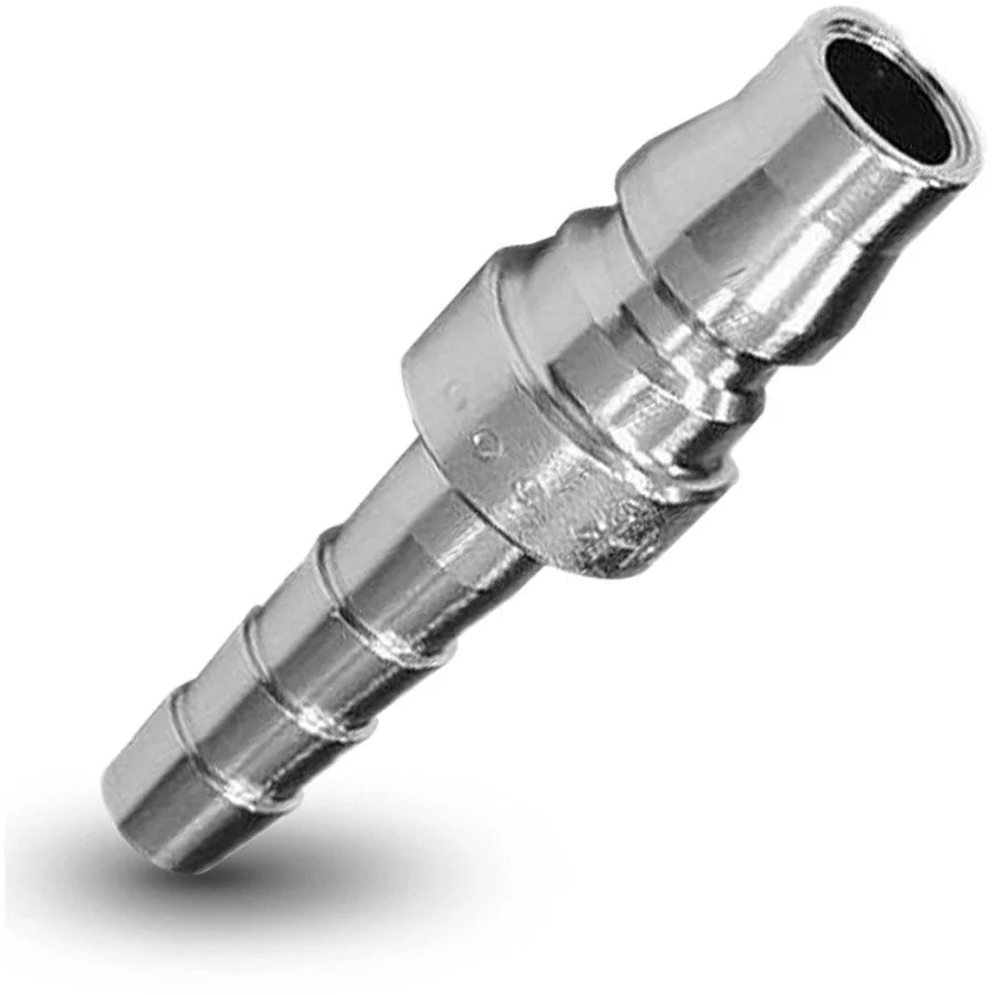 ZORRO Hi-Flex Air Hose with Crimped Genuine Nitto Air Fittings connector showcasing a durable chrome finish.