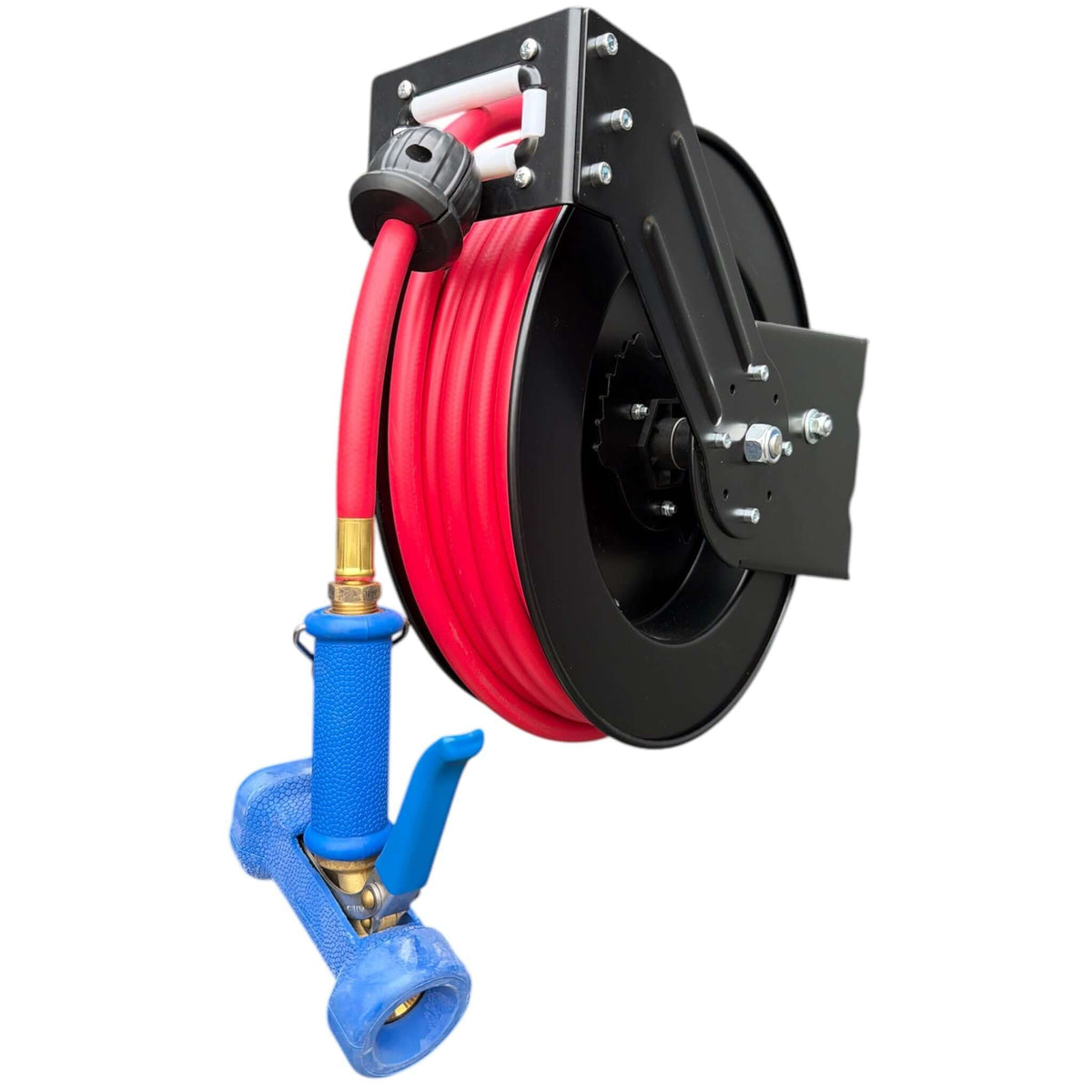 Zorro Retractable Reel with Barfell Hot Water and Air Hose 15m - Hose Factory