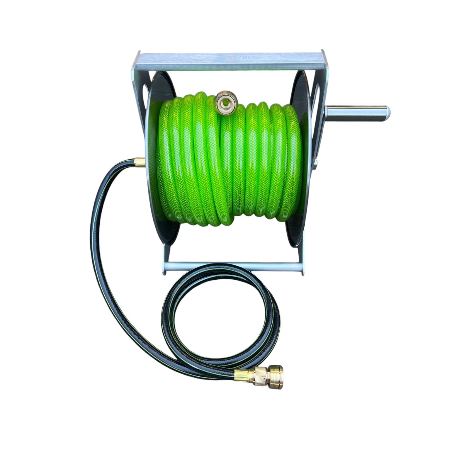 ZORRO SS Hose Reel & Aquamate Hose with Brass Connectors Kit - Hose Factory