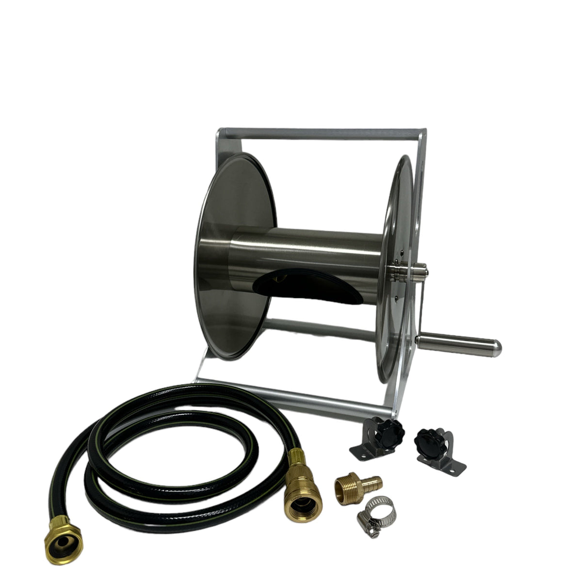 ZORRO SS Hose Reel & Caravan Drinking Water Hose with Brass Fittings 12mm x 20mt - Hose Factory