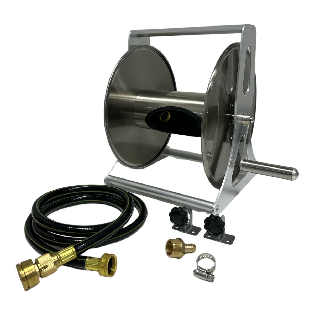 ZORRO SS Hose Reel & Caravan Drinking Water Hose with Brass Fittings 12mm x 20mt - Hose Factory