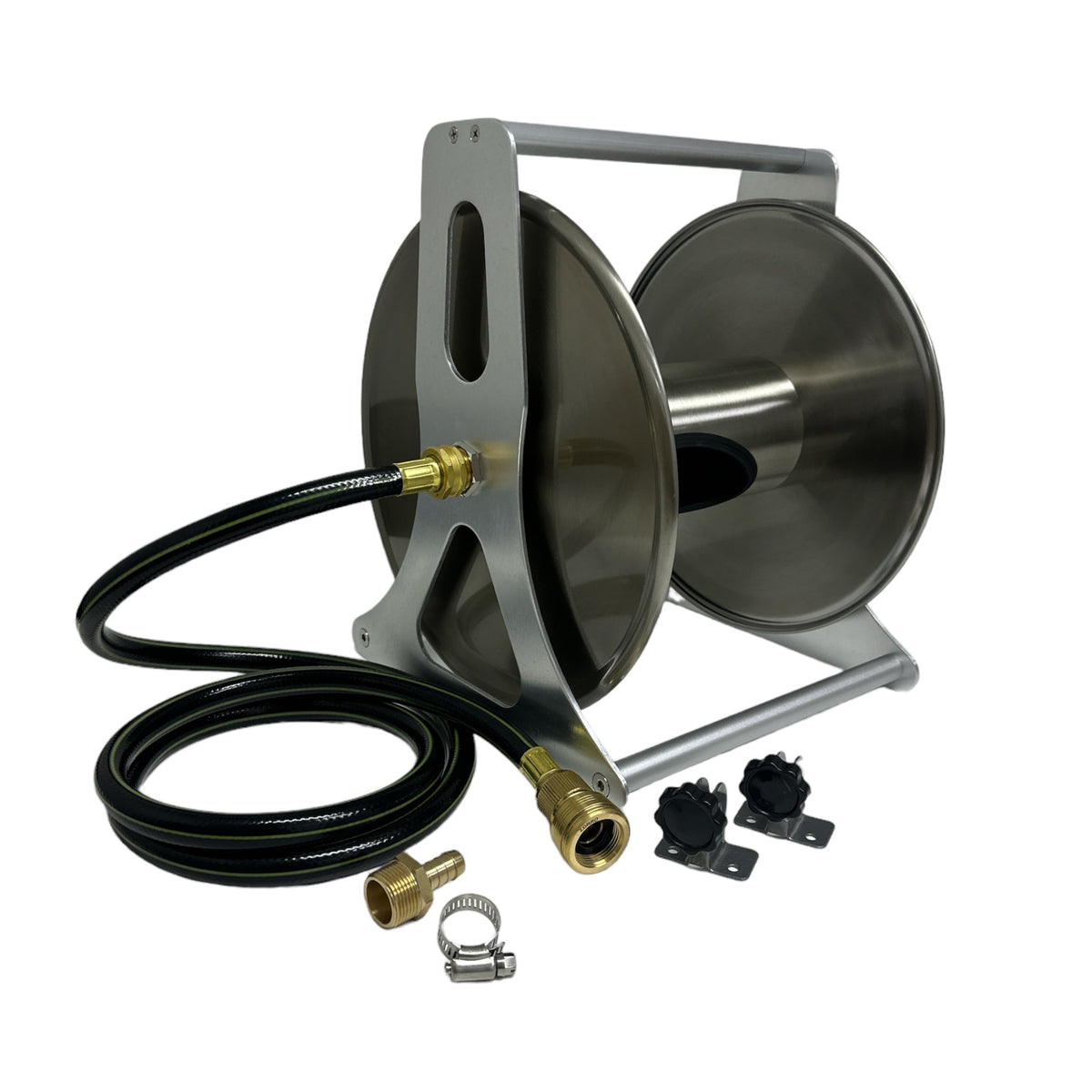ZORRO SS Hose Reel & Caravan Drinking Water Hose with Brass Fittings 12mm x 20mt - Hose Factory