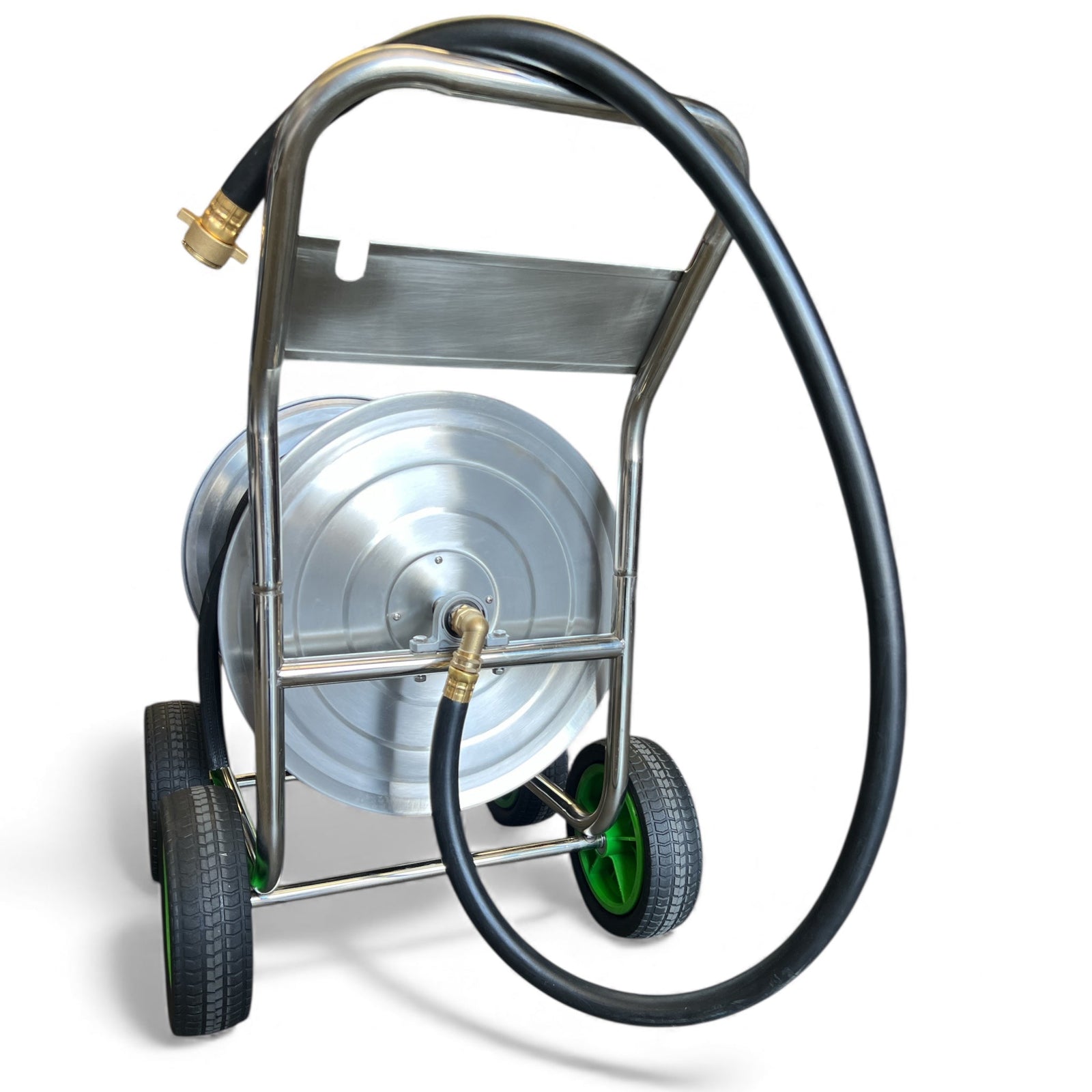 ZORRO Stainless Steel Trolley with First Class Fire Reel Hose - Hose Factory