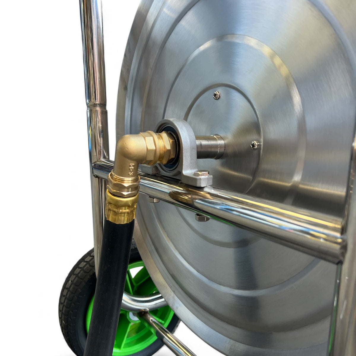 ZORRO Stainless Steel Trolley with First Class Fire Reel Hose - Hose Factory