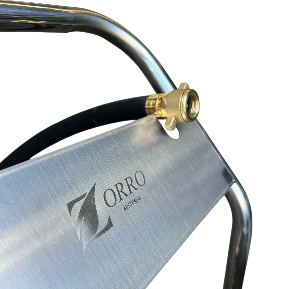 ZORRO Stainless Steel Trolley with First Class Fire Reel Hose - Hose Factory