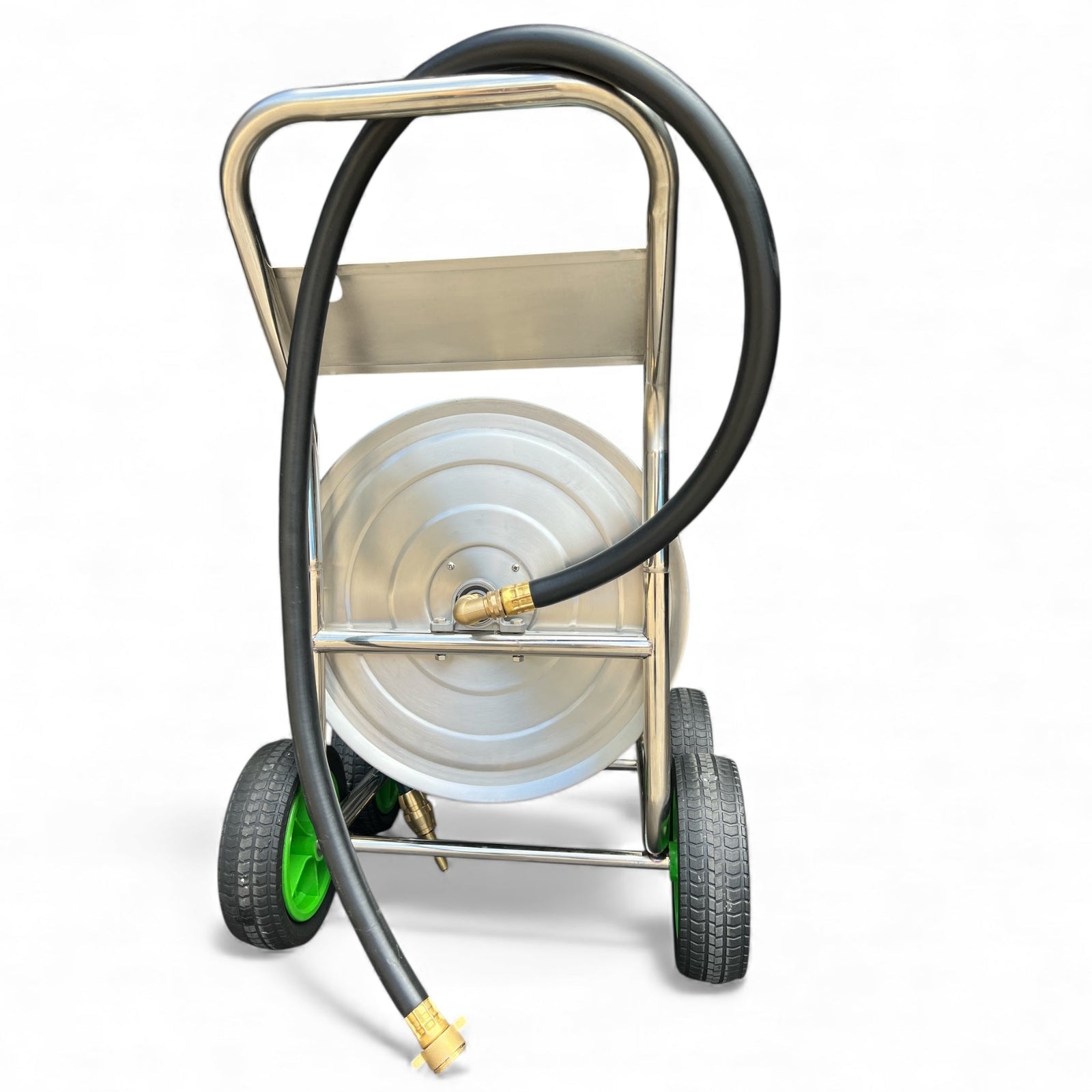 ZORRO Stainless Steel Trolley with Proline Garden Hose Brass Fitting & Nozzle - Hose Factory