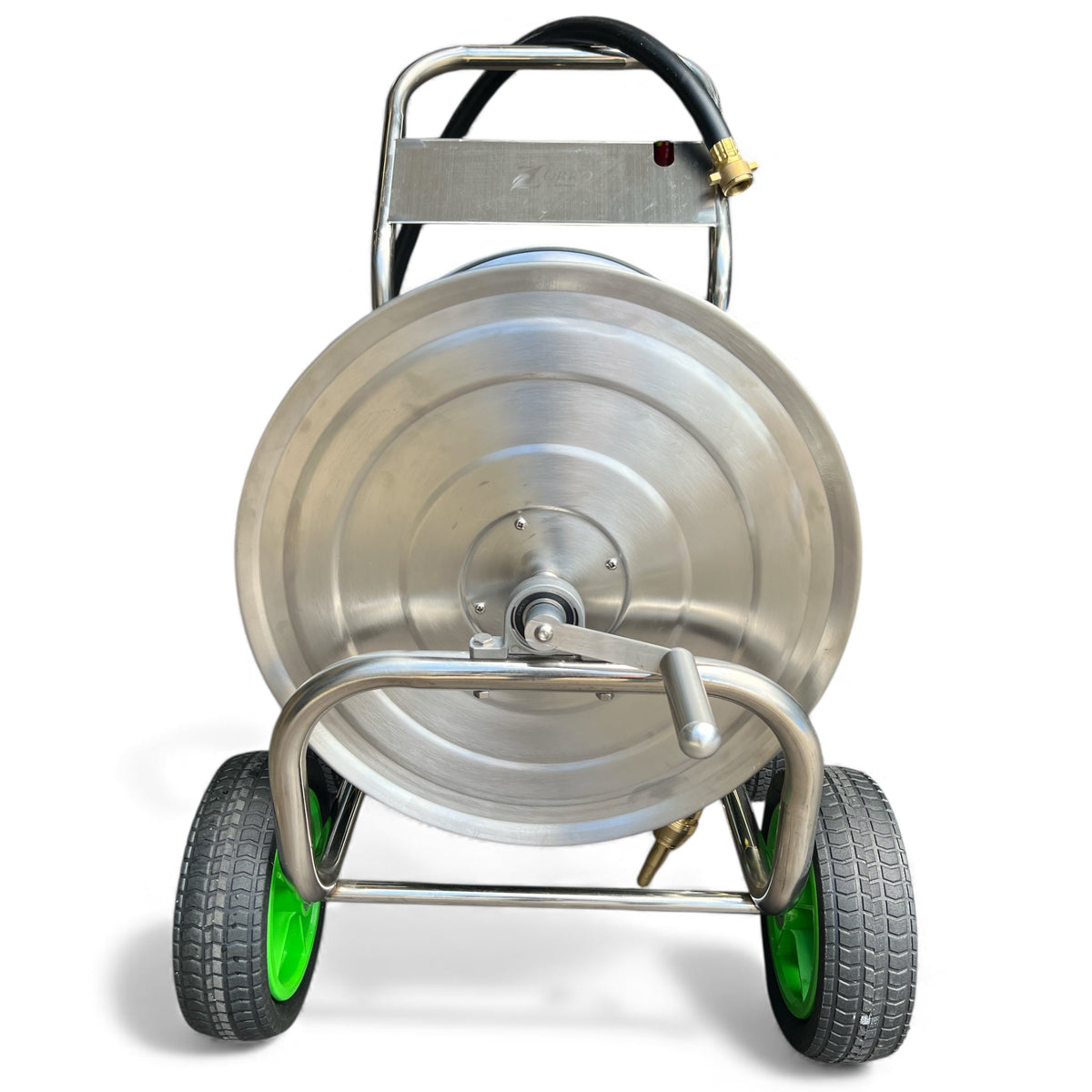 ZORRO Stainless Steel Trolley with Proline Garden Hose Brass Fitting & Nozzle - Hose Factory