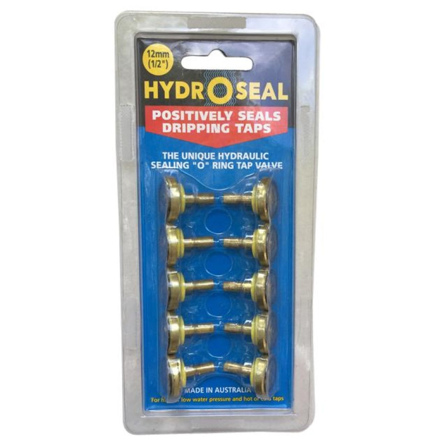 HydrOseal 12mm / 1/2&quot;  Tap Washers Valves With O-Ring - 10 Pack Made in Australia