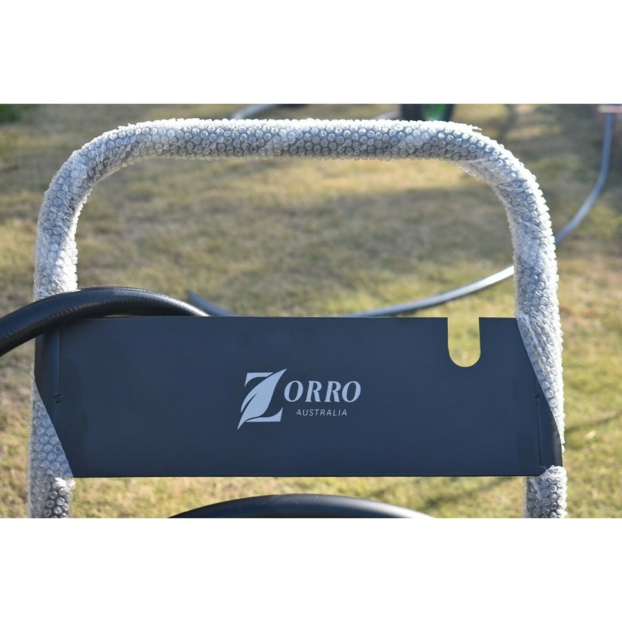 PROLINE 3/4" Heavy Duty Non Kink Hose with Brass Set and ZORRO Steel Hose Trolley