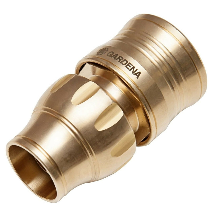 2 X Gardena 13Mm - 1/2 Garden Water Brass Hose Connector Home & Garden:yard Outdoor Living:watering