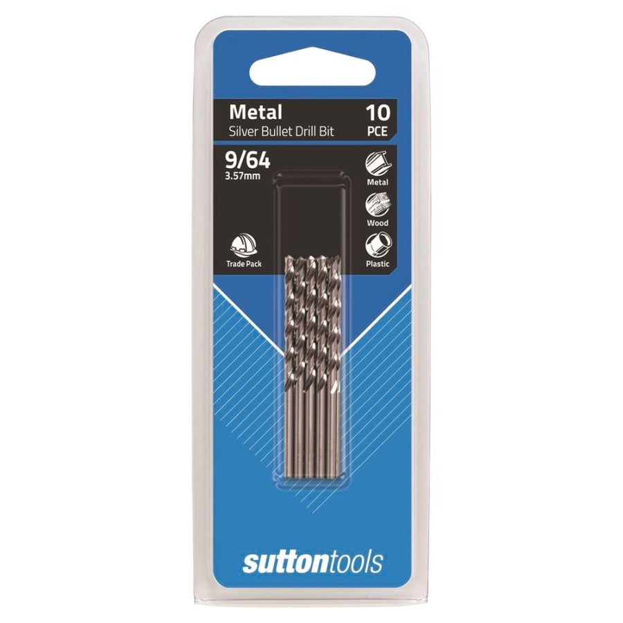 Sutton Tools 9 / 64 Jobber Hss Drill Bit - 10 Pack D1040357 Hand