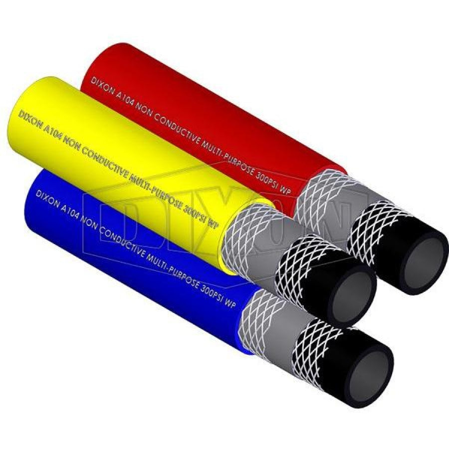 Dixon A104 Rubber Multi-Purpose Non-Conductive Hose In Red 10Mm / 20Mt Hoses