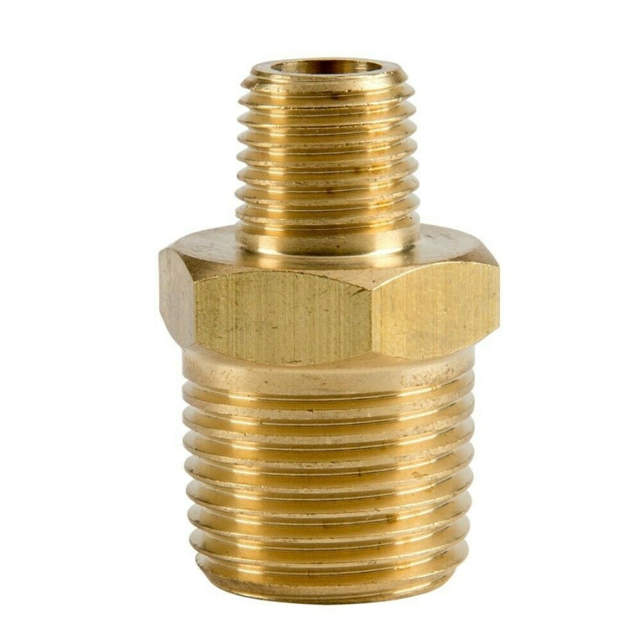 Brass Reducing Nipple BSP Thread Air Fitting Made in Australia 