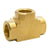 Female Tee Piece Extruded Brass 3000 PSI Air Fitting Available in Various Sizes Australian Made 