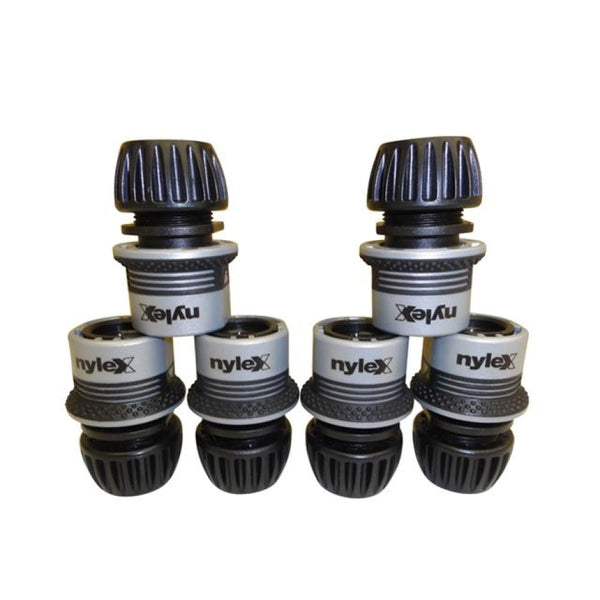 NYLEX Snap on Hose Connector 12mm (Qty 6) Hose Factory