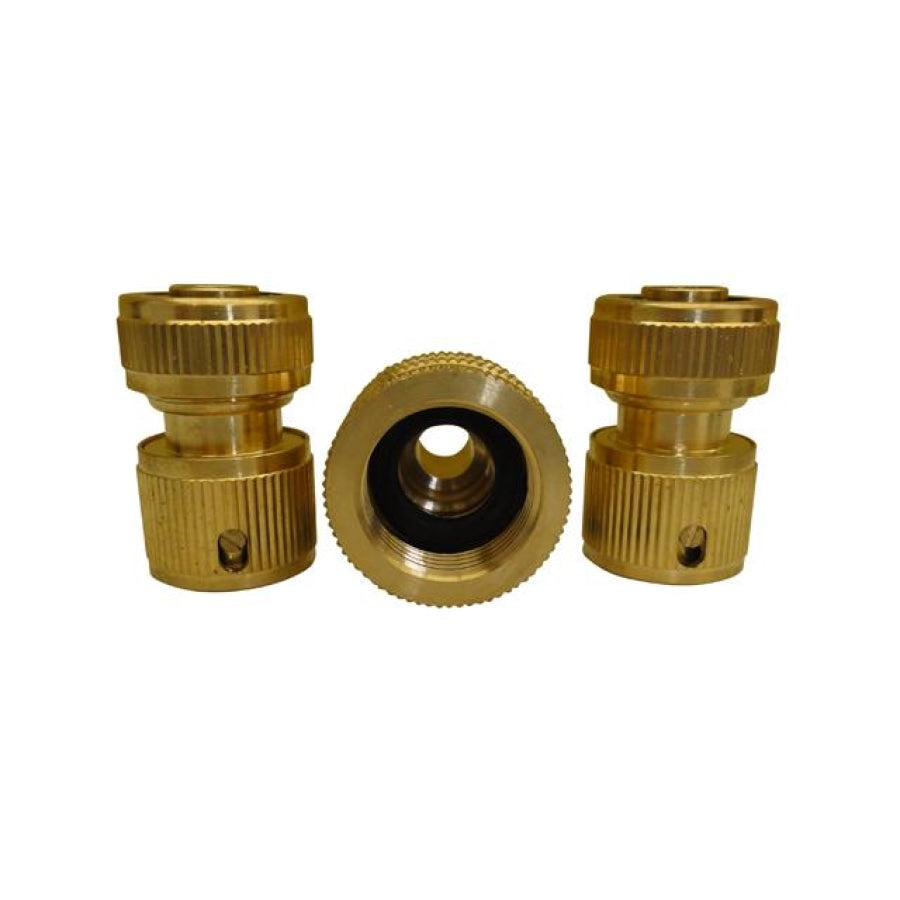 ZORRO Brass 3 Piece Hose Fitting Set 12mm / 1/2 inch