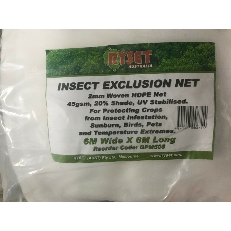 RYSET Small Insect Exclusion Net – 6M X 6M GPM505 - Hose Factory