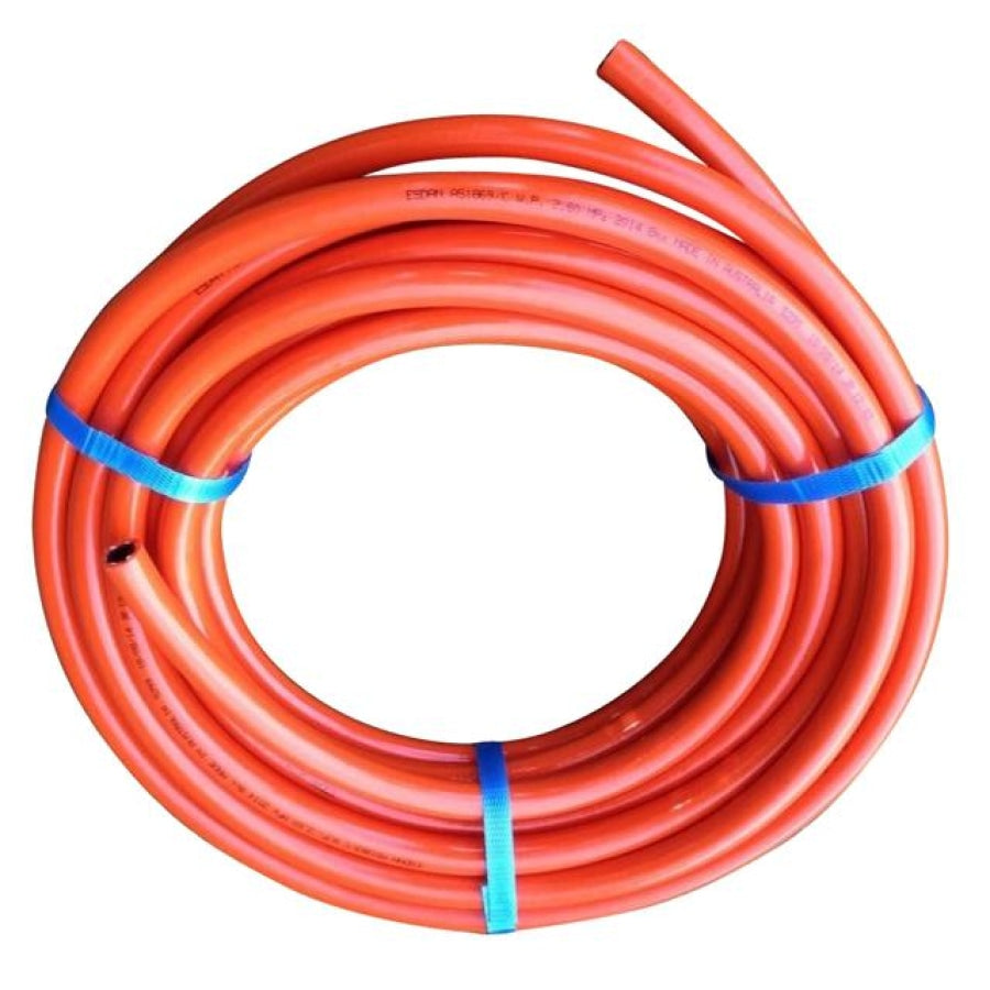 LPG Gas Hose Orange 8mm I.D. Flexible Rubber