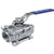 Ball Valve SS 3 Piece Full Bore with Locking Device BSP