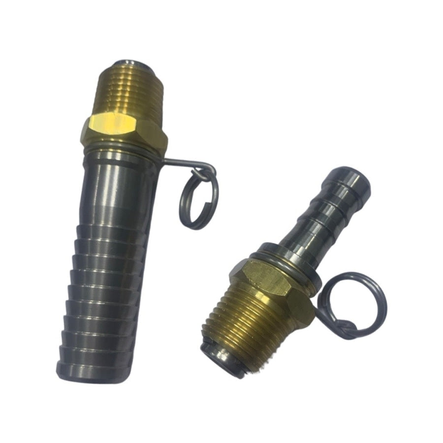 Dixon Swivel Hose Tail Connector Stainless Steel With Brass Bsp Thread Fittings