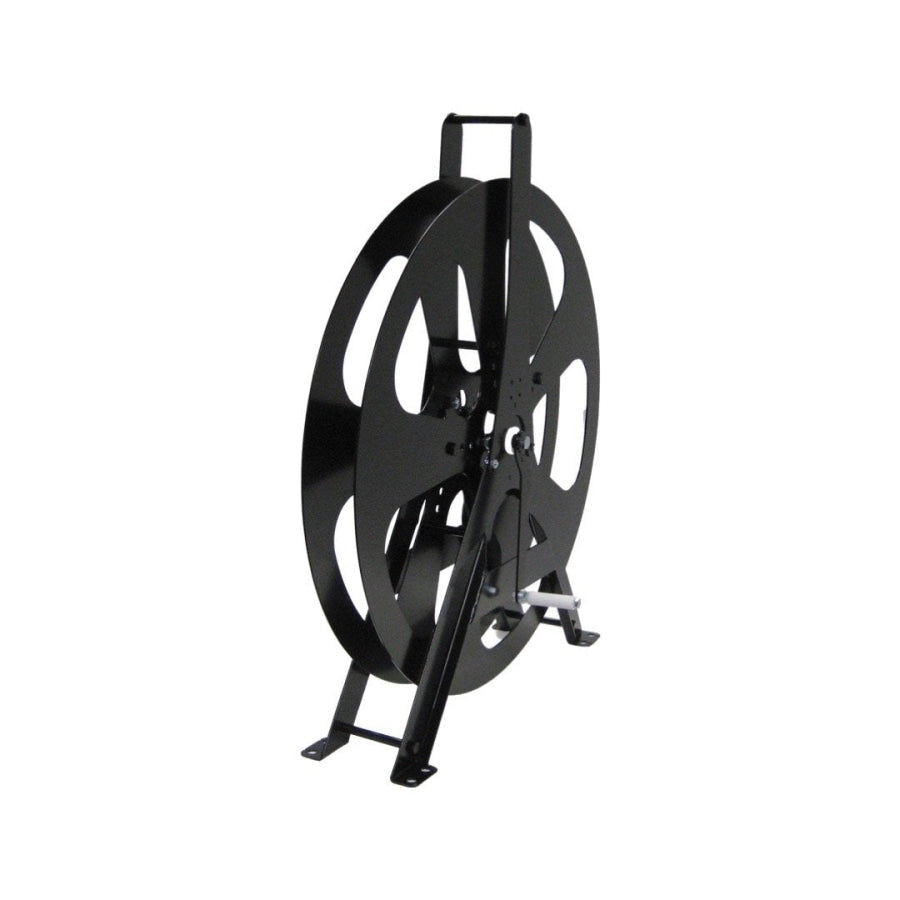 Layflat Hose Reel Powder Coated Steel Black 50Mm Medium (Holds 30Mt) Reels Carts & Hangers