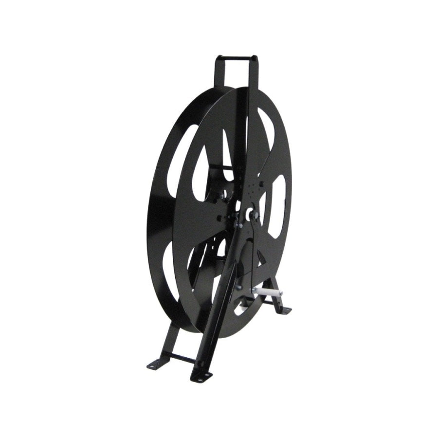 Layflat Hose Reel Powder Coated Steel Black 50Mm Reels Carts & Hangers