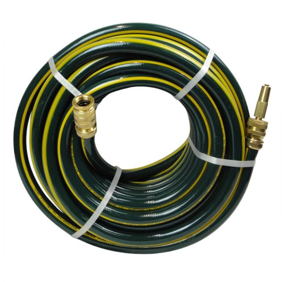 HOSE FACTORY PROLINE 12mm Flexible Rubber Garden Hose with set of ZORRO Brass Fittings