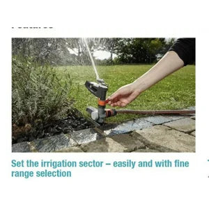 GARDENA Premium Full or Part Circle Pulse Sprinkler with Heavy Duty Base