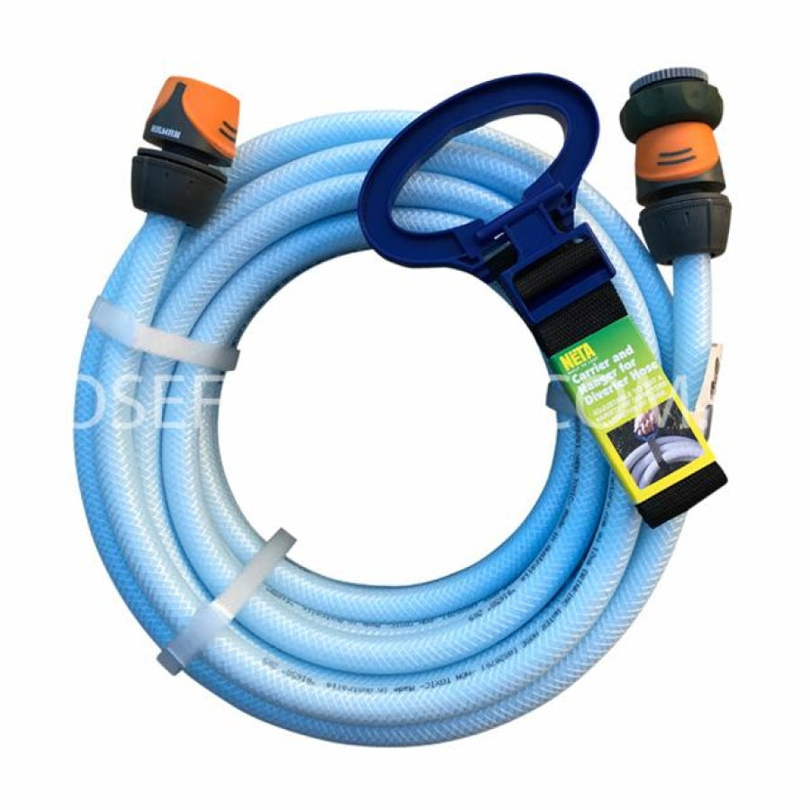 Caravan Drinking Water Hose 12mm with set of Rubber Fittings &amp; Free NETA Hose Holder
