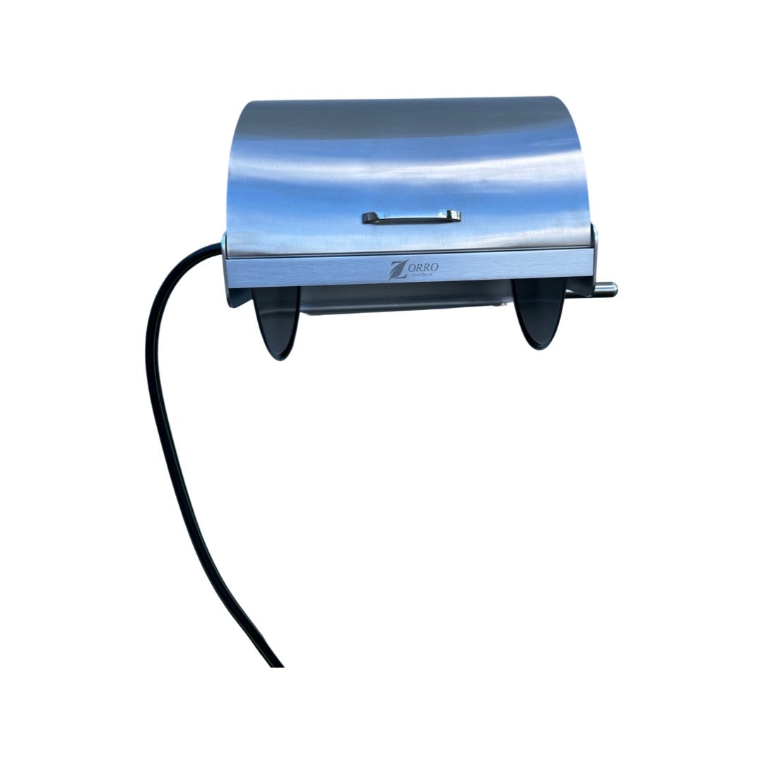 ZORRO Stainless Steel Mountable Reel with Lid & Extension Hose