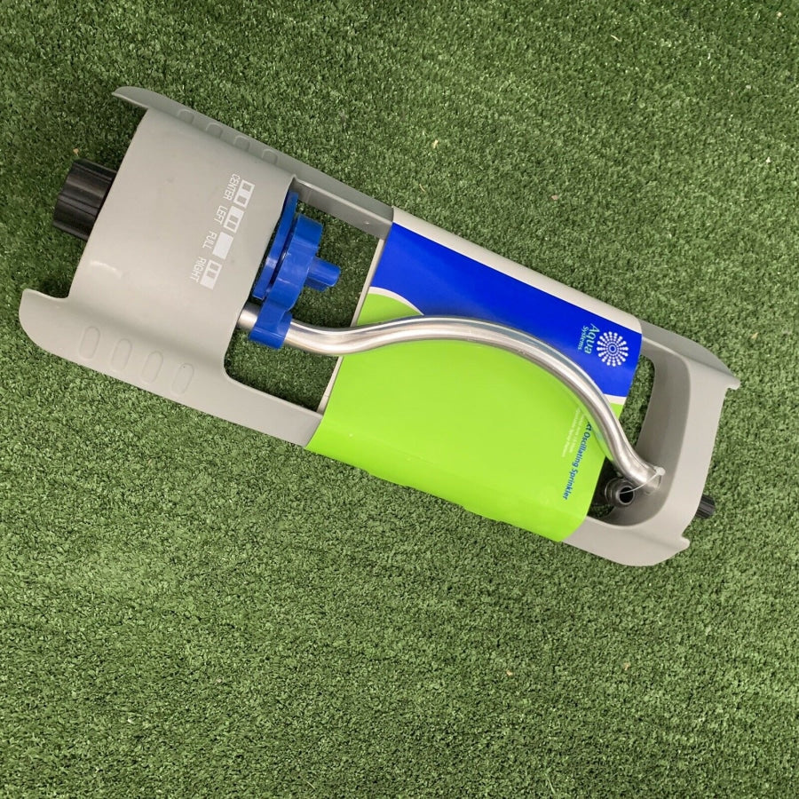 Aqua Systems Oscillating Sprinkler Garden Water 12 - 1/2" With 2 X Free Fittings