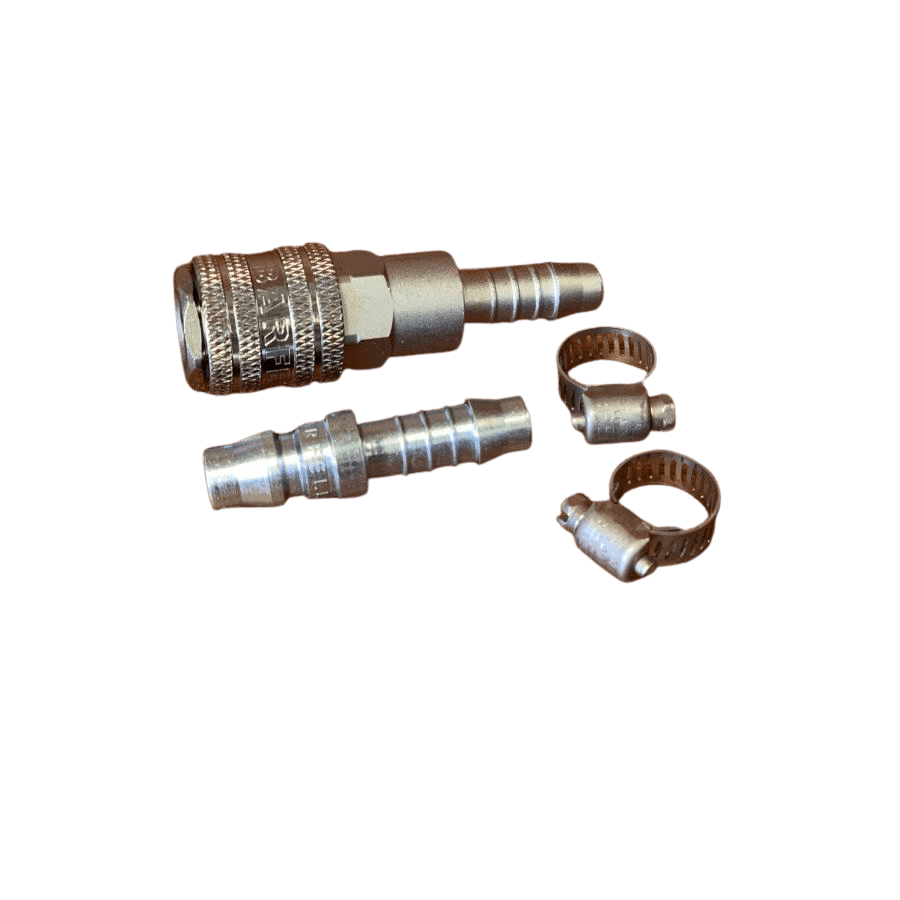 BARFELL Nitto Style One Touch Quick Connect Coupler Set with Clamps Air Fitting - Hose Factory