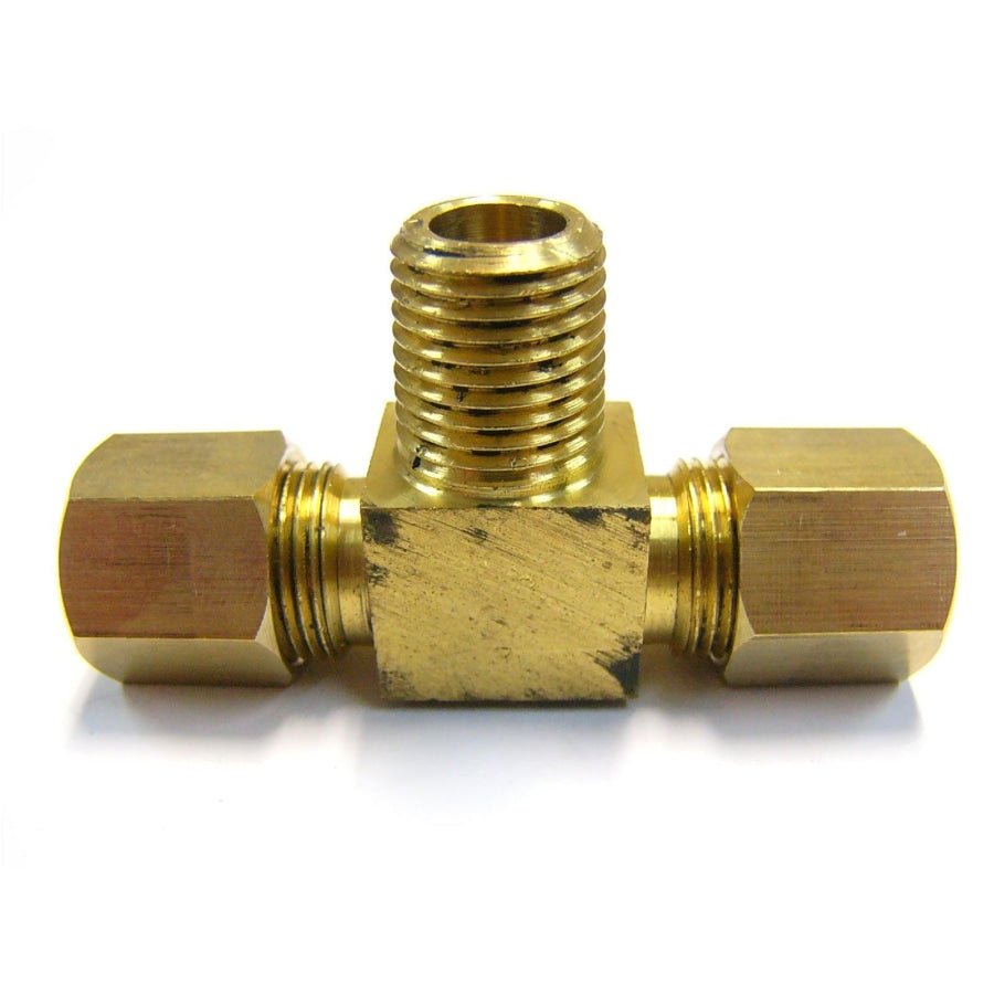 Brass Union Male Branch Tee Compression Tube Fitting - Hose Factory