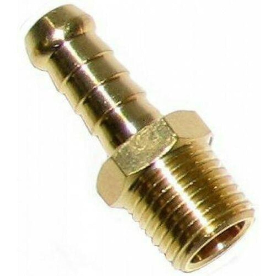 Solid Brass Male BSPT Hose Barb Director Made in Australia - Hose