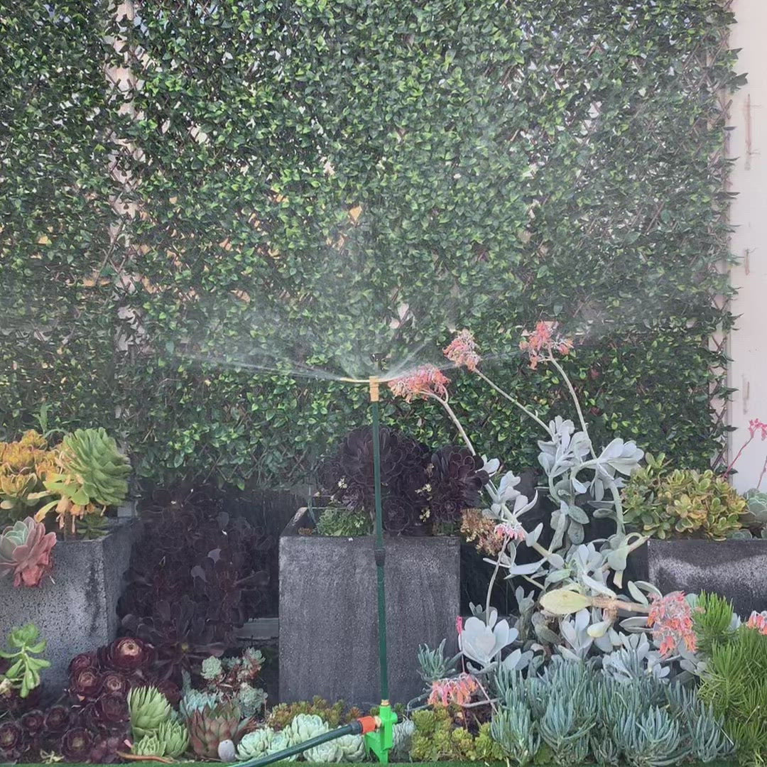 ZORRO Telescoping High Rise Brass 3-Arm Rotary Sprinkler Step Spike 12mm