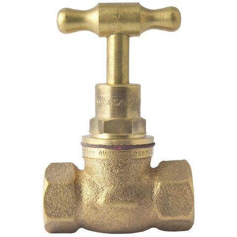 Stop Brass Tap - Female to Female