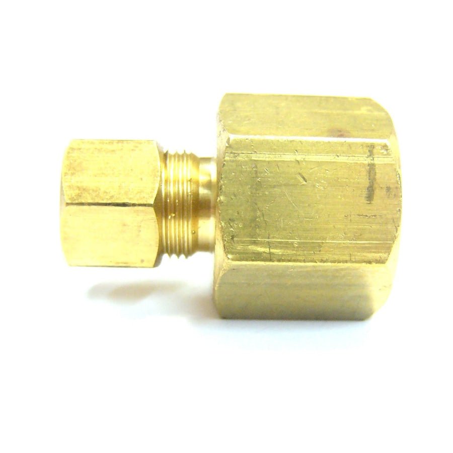 Hose Factory Female Brass Connector Compression Fitting 3/16 X 1/8 Fittings