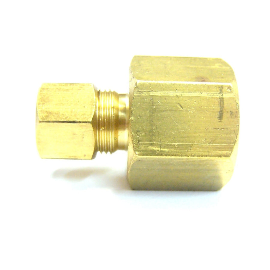 Hose Factory Female Brass Connector Compression Fitting 3/16 X 1/8 Fittings