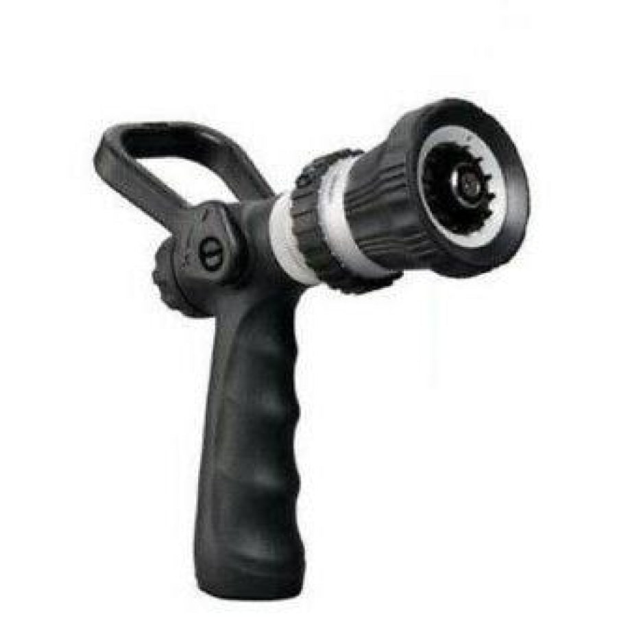 High Pressure Fire Nozzle with Lever and Brass Snap on Tool Adaptor