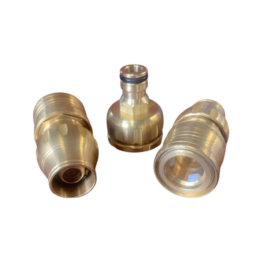 GARDENA 3 Piece Brass Hose Connector Set 12mm - Hose Factory
