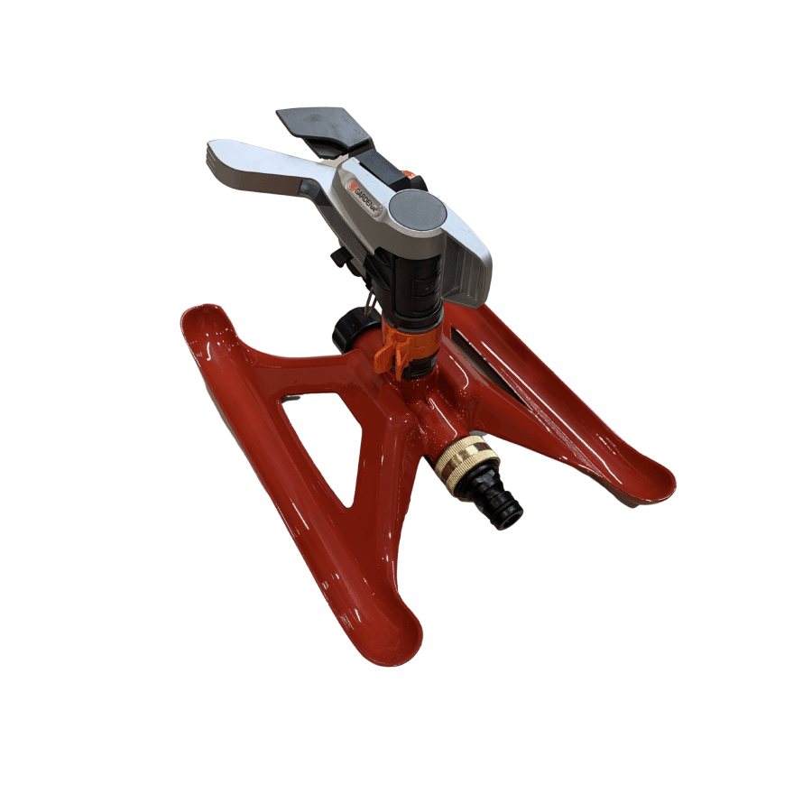 GARDENA Impulse Rotating Sprinkler with Heavy Duty Metal Base - Hose Factory