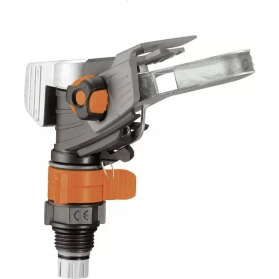 GARDENA Impulse Rotating Sprinkler with Heavy Duty Metal Base - Hose Factory
