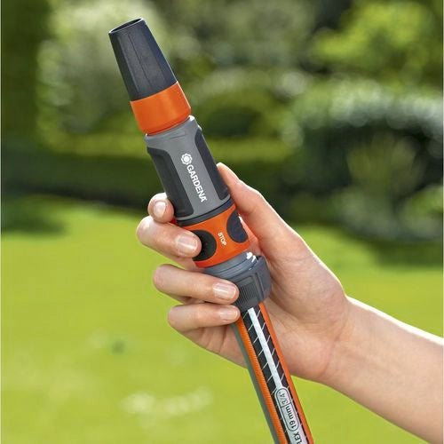GARDENA Water Stop Hose Connector With Stop Valve 19mm to 12mm - Hose Factory