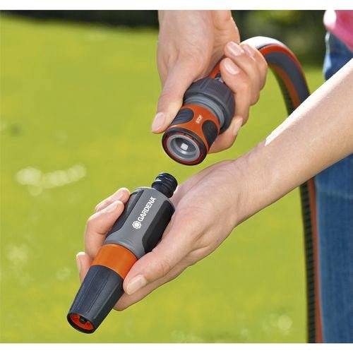 GARDENA Water Stop Hose Connector With Stop Valve 19mm to 12mm - Hose Factory