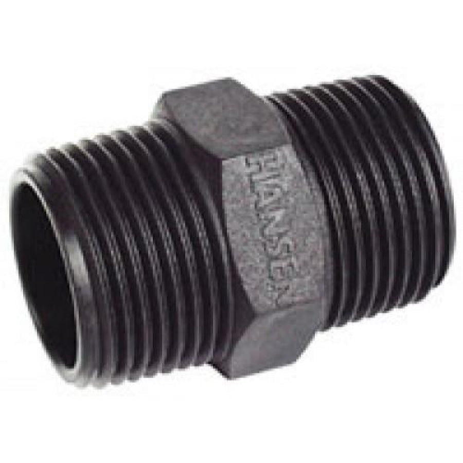 HANSEN Hex Nipple Male x Male BSPT - Hose Factory