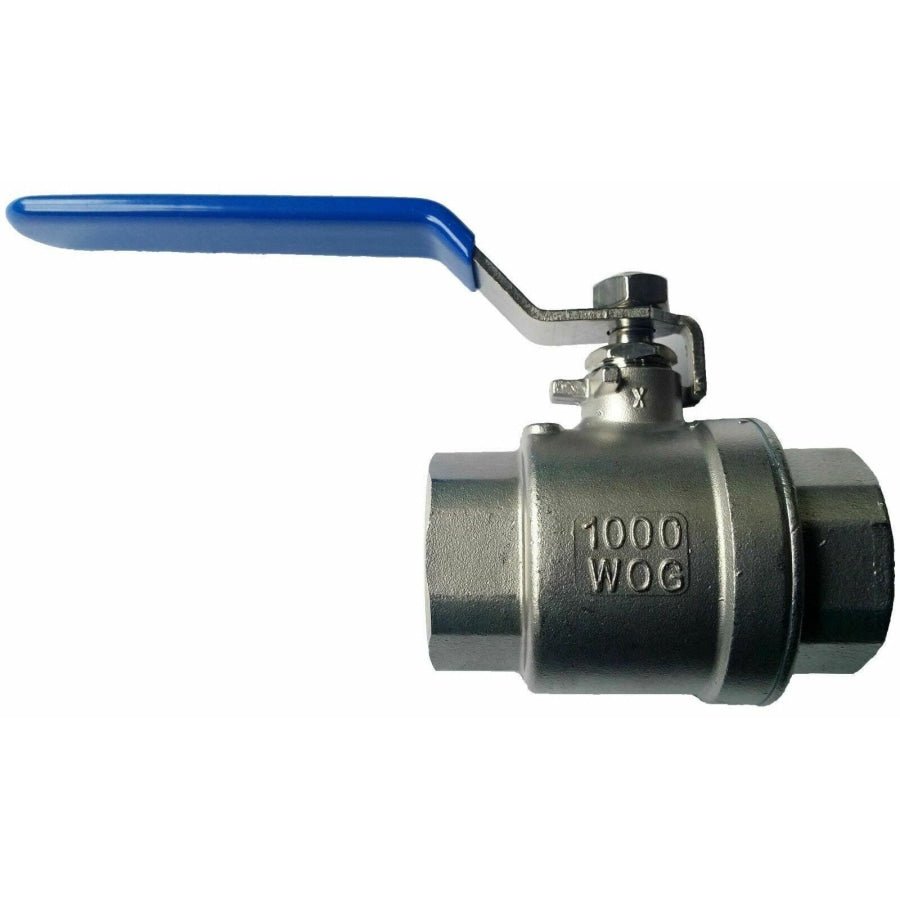 Hose Factory Ball Valve 2 Piece Full Bore Stainless Steel 25mm (QTY 2) - Hose Factory
