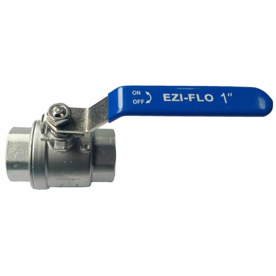 Hose Factory Ball Valve 2 Piece Full Bore Stainless Steel 25mm (QTY 2) - Hose Factory