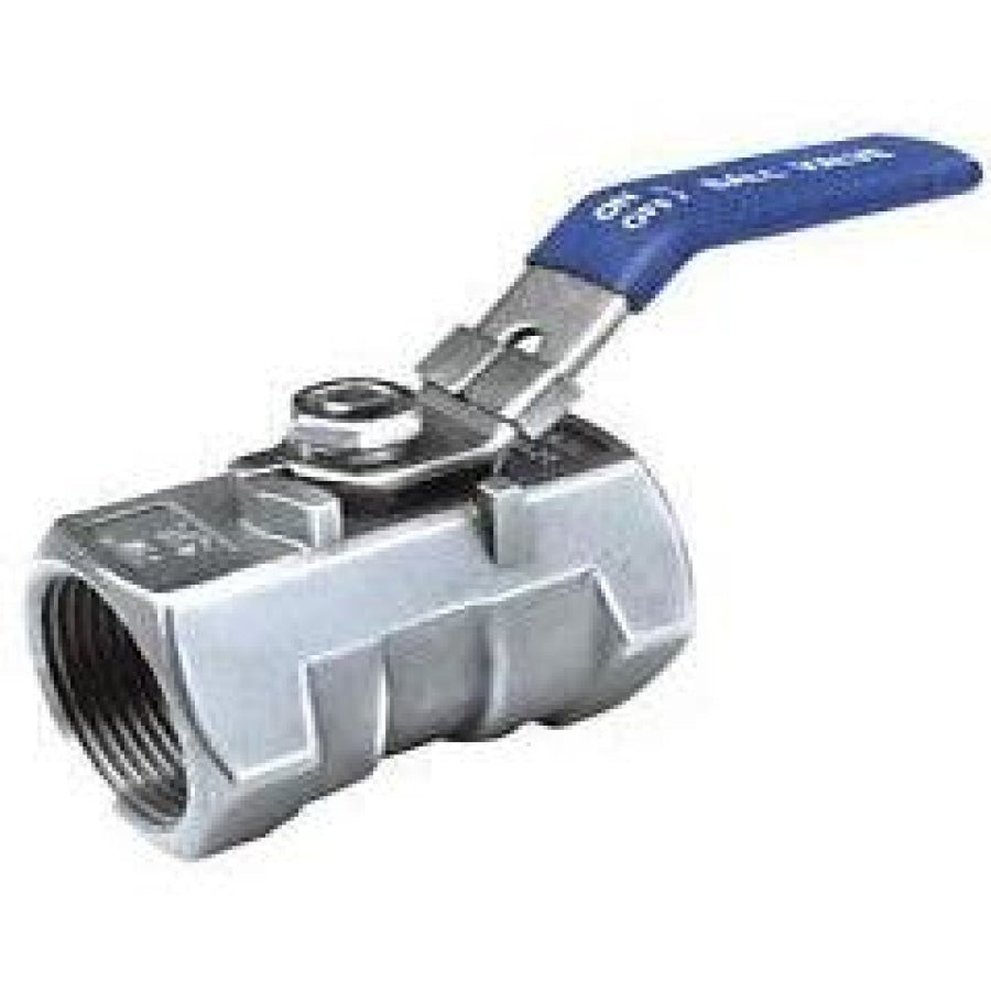 Hose Factory Ball Valve SS 1 Piece Reduced Bore with Locking Device BSP - Hose Factory
