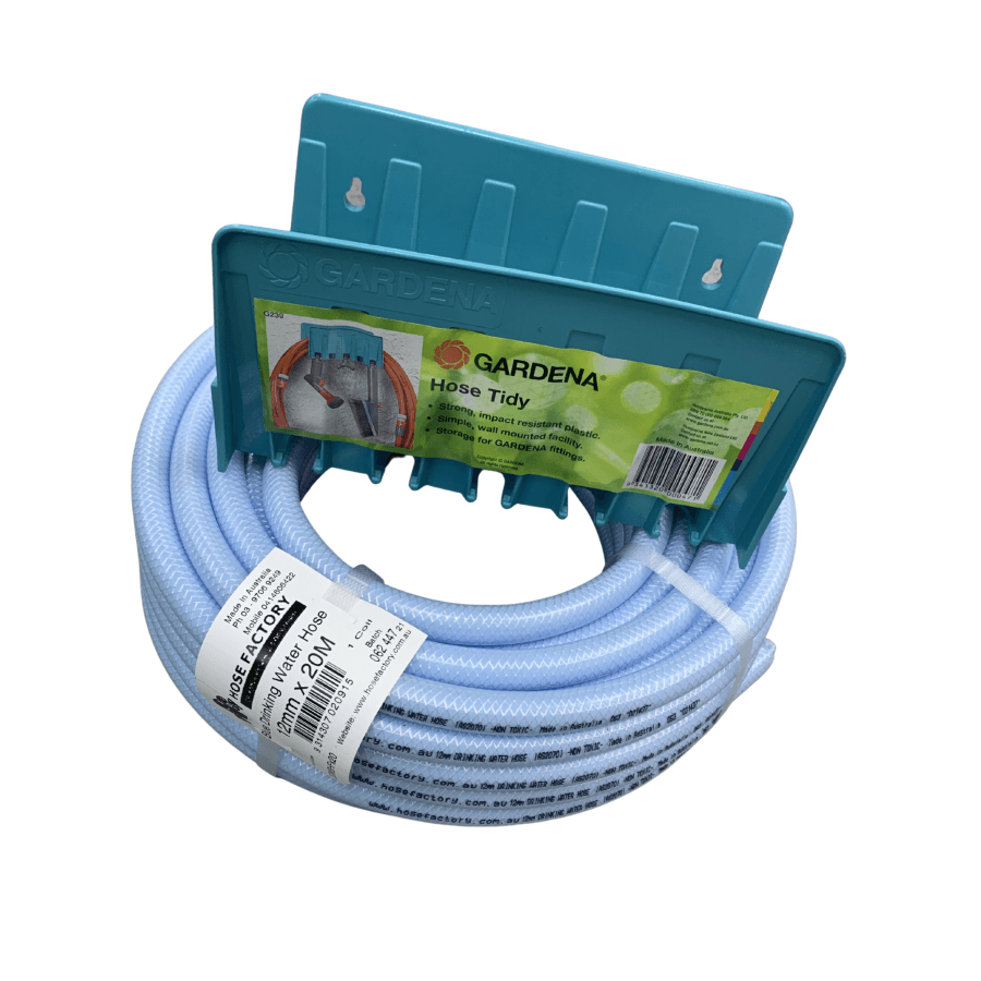 HOSE FACTORY Drinking Water Hose with GARDENA Hose Holder 12mm - Hose Factory