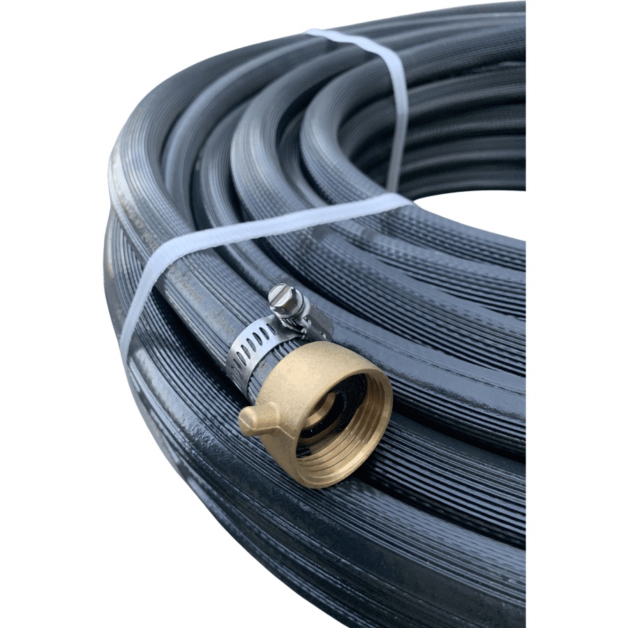 HOSE FACTORY Fire Hose with Brass Nut & Tail and Zorro Fire Nozzle 19mm - Hose Factory